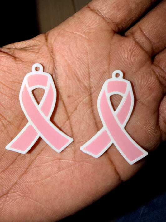 Pink Ribbon Awareness Earrings