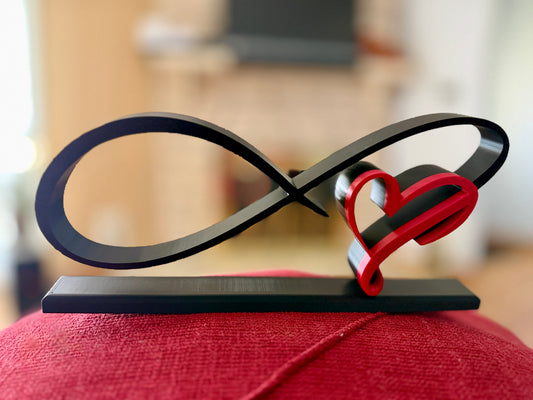 Infinity Love Sculpture — by M & M Lux