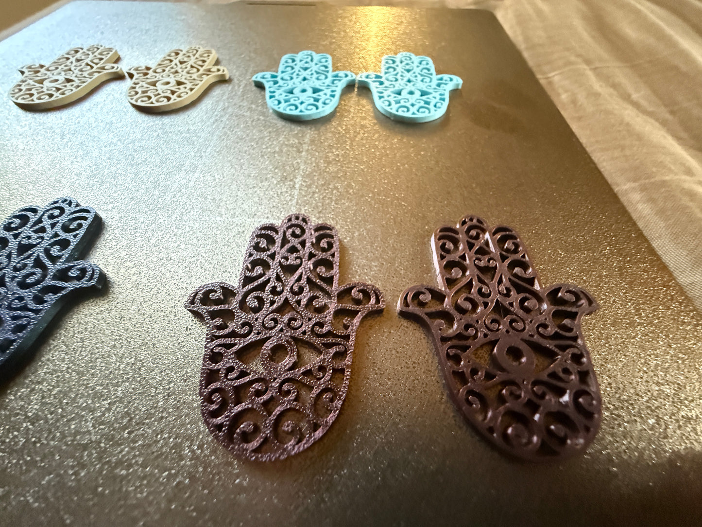 Intricate Hamsa Hand Earrings – Symbol of Protection & Elegance