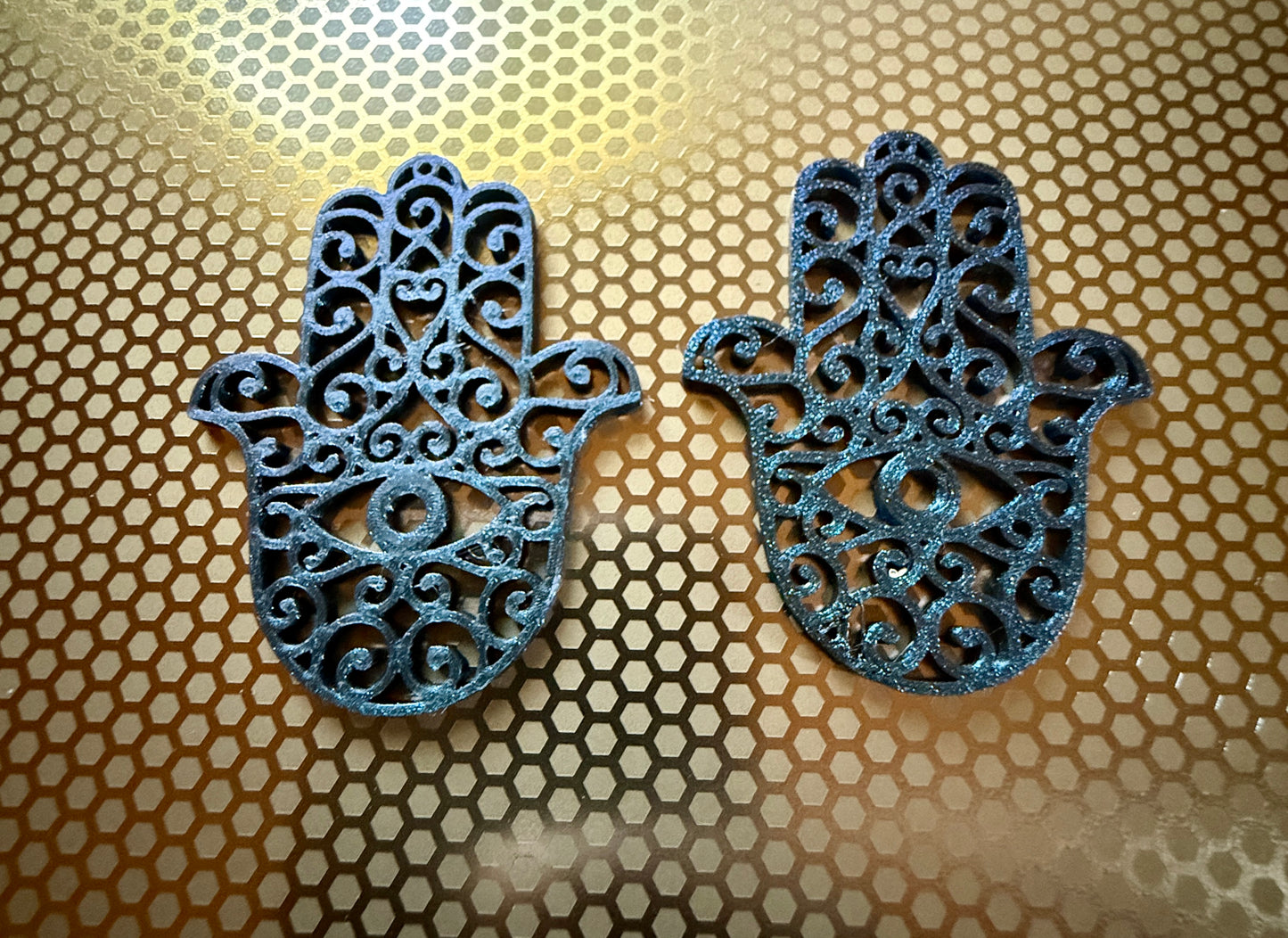Intricate Hamsa Hand Earrings – Symbol of Protection & Elegance