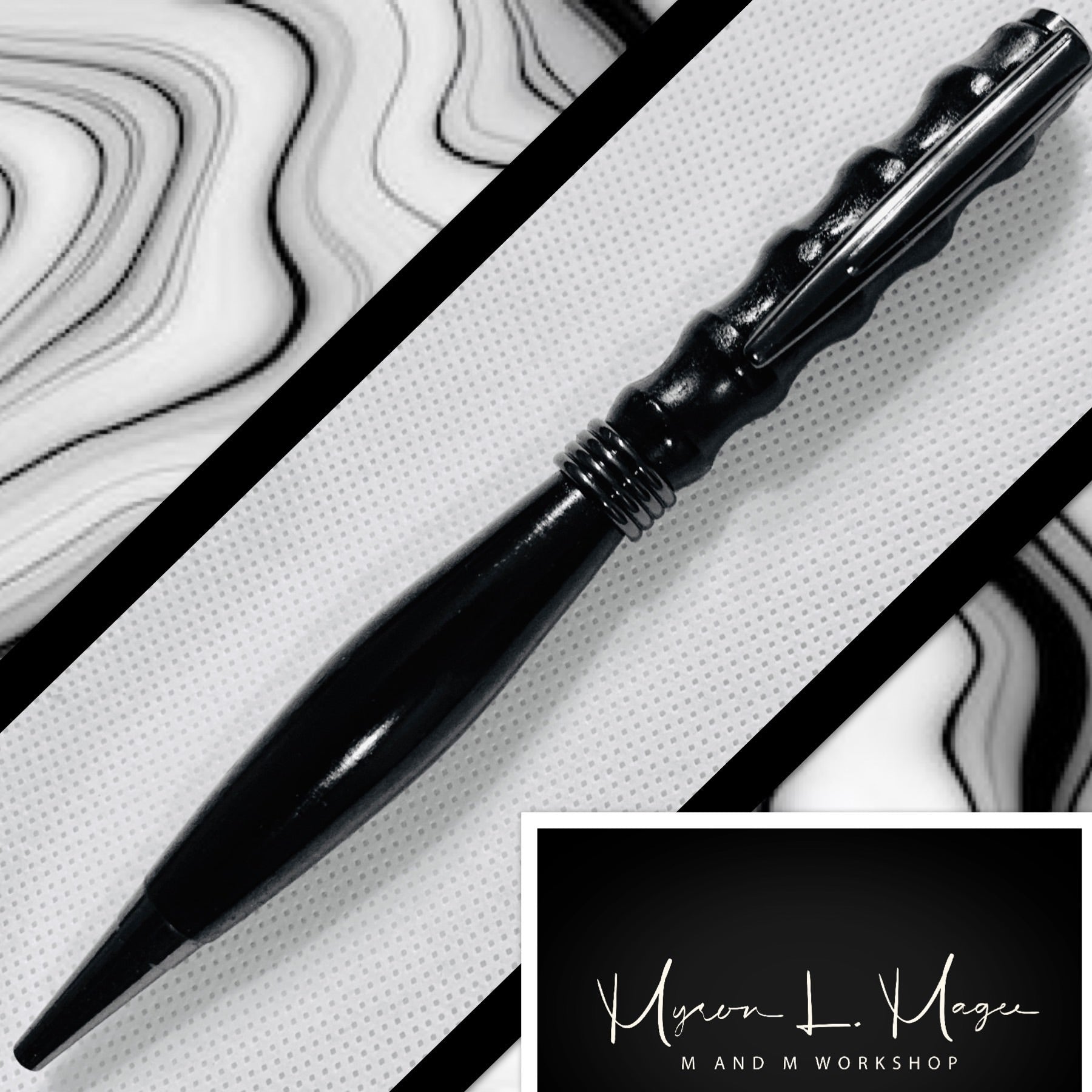 Black Glass Pen